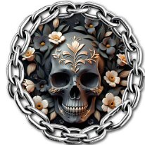 Skull in Chain Flowerpower zurück zur Auswahl 👈👉 zum Shop