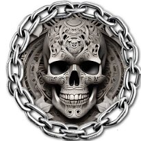 Skull in Chain more Gravur zurück zur Auswahl 👈👉 zum Shop