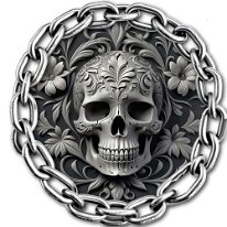 Skull in Chain Wood zurück zur Auswahl 👈👉 zum Shop